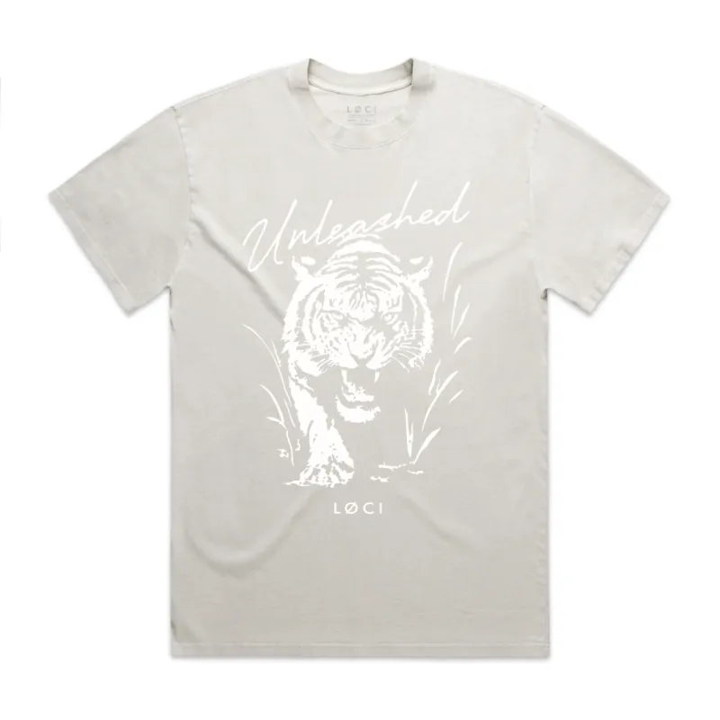 UNLEASHED X MEN'S T-SHIRT - VINTAGE BONE sold by Loci Wear