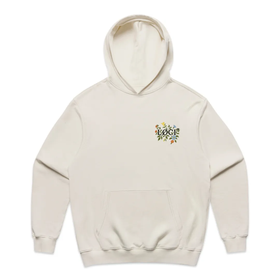 FLOWERS HOODIE - NATURAL sold by Loci Wear product image thumbnail 2