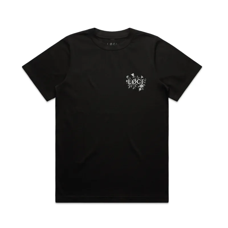 FLOWER MEN'S T-SHIRT - BLACK made by Loci Wear