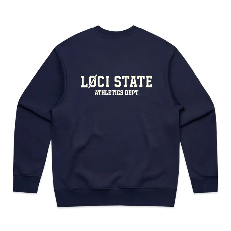 LØCI STATE SWEATER - MIDNIGHT BLUE sold by Loci Wear
