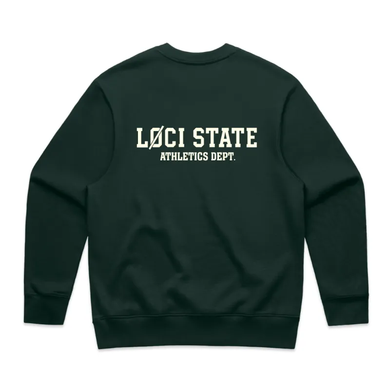 LØCI STATE SWEATER - PINE GREEN sold by Loci Wear