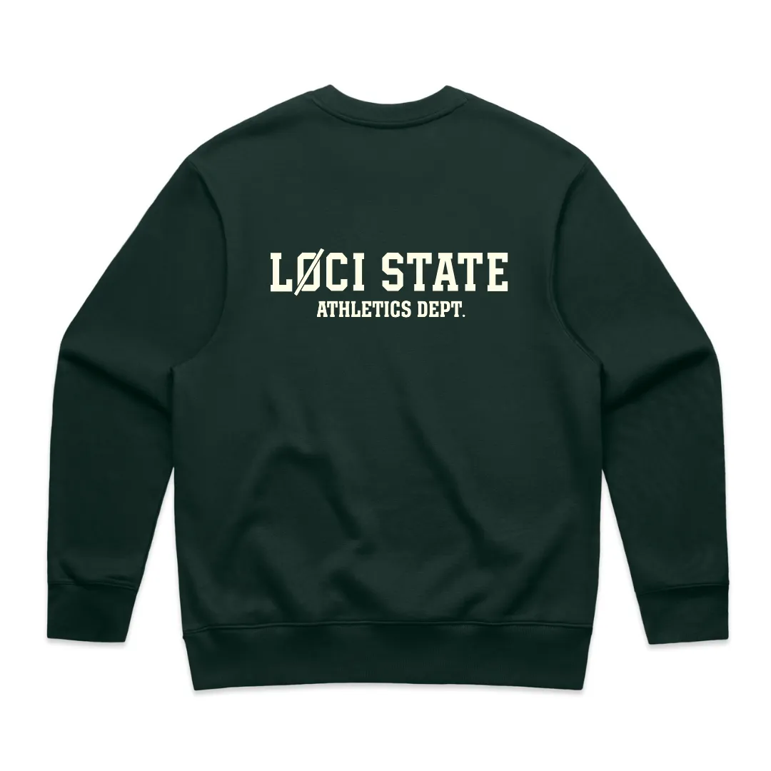 LØCI STATE SWEATER - PINE GREEN sold by Loci Wear