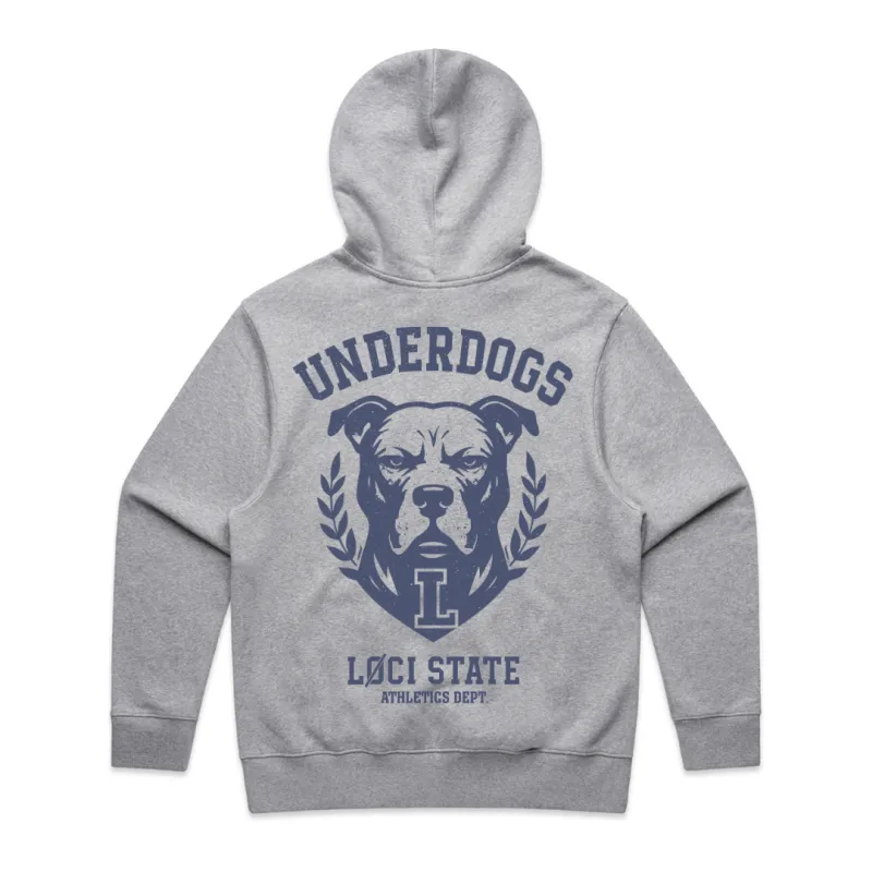UNDERDOGS HOODIE - ATHLETIC HEATHER sold by Loci Wear