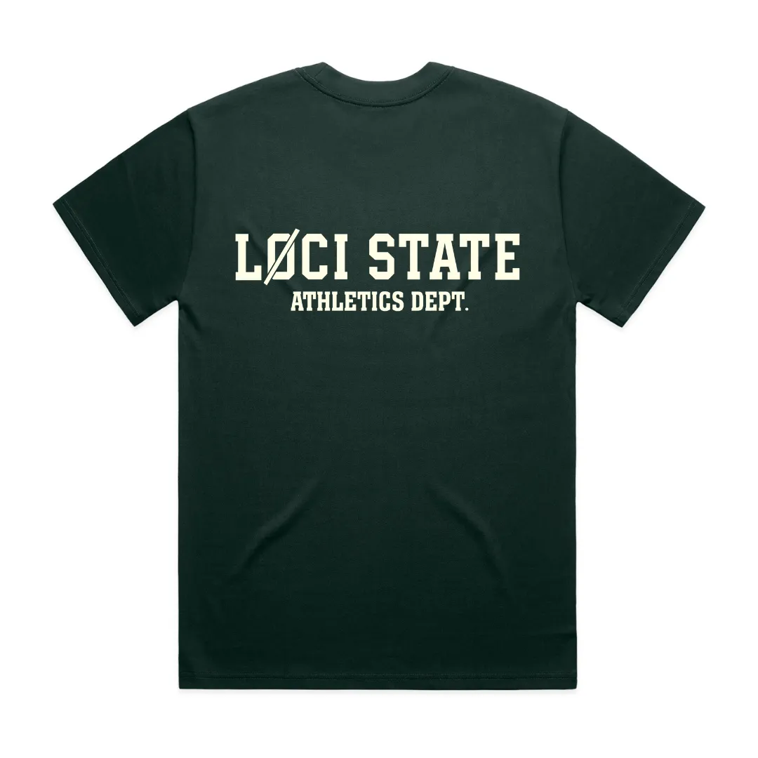 LØCI STATE T-SHIRT - PINE GREEN sold by Loci Wear product image thumbnail 2