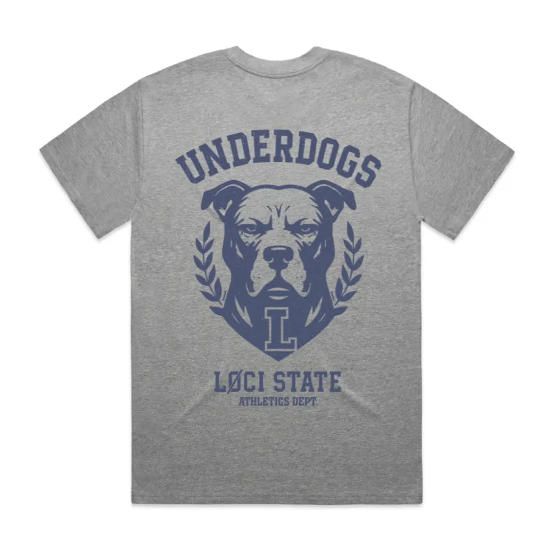 UNDERDOGS T-SHIRT - ATHLETIC HEATHER sold by Loci Wear