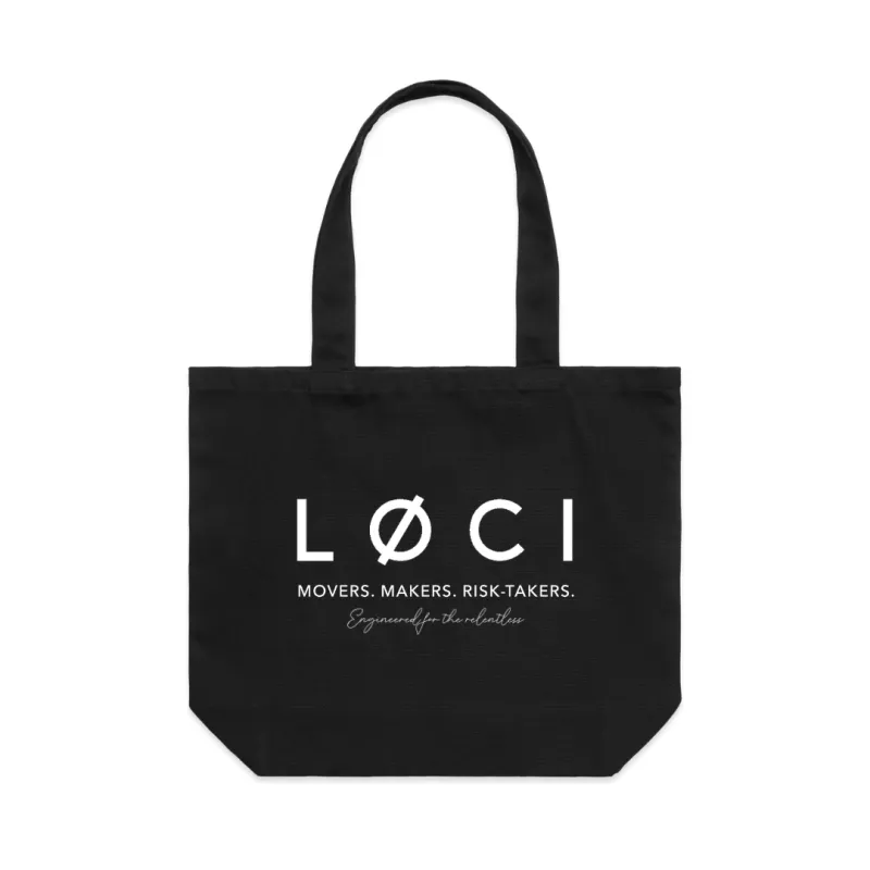 SHOULDER TOTE - BLACK made by Loci Wear