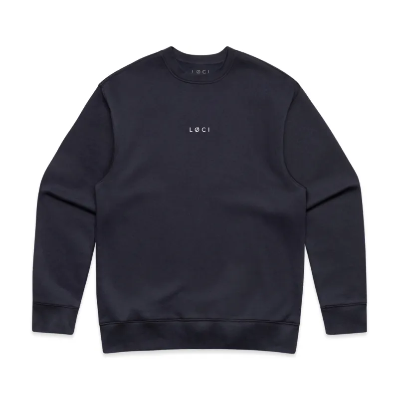 BASE MEN'S SWEATER - INK BLUE made by Loci Wear
