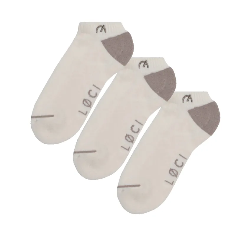 Stripe Cushioned Sneaker Socks 3-Pack sold by Loci Wear