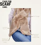 Camel Faux Fur Scarf sold by Pretty Rugged Gear product image thumbnail 3