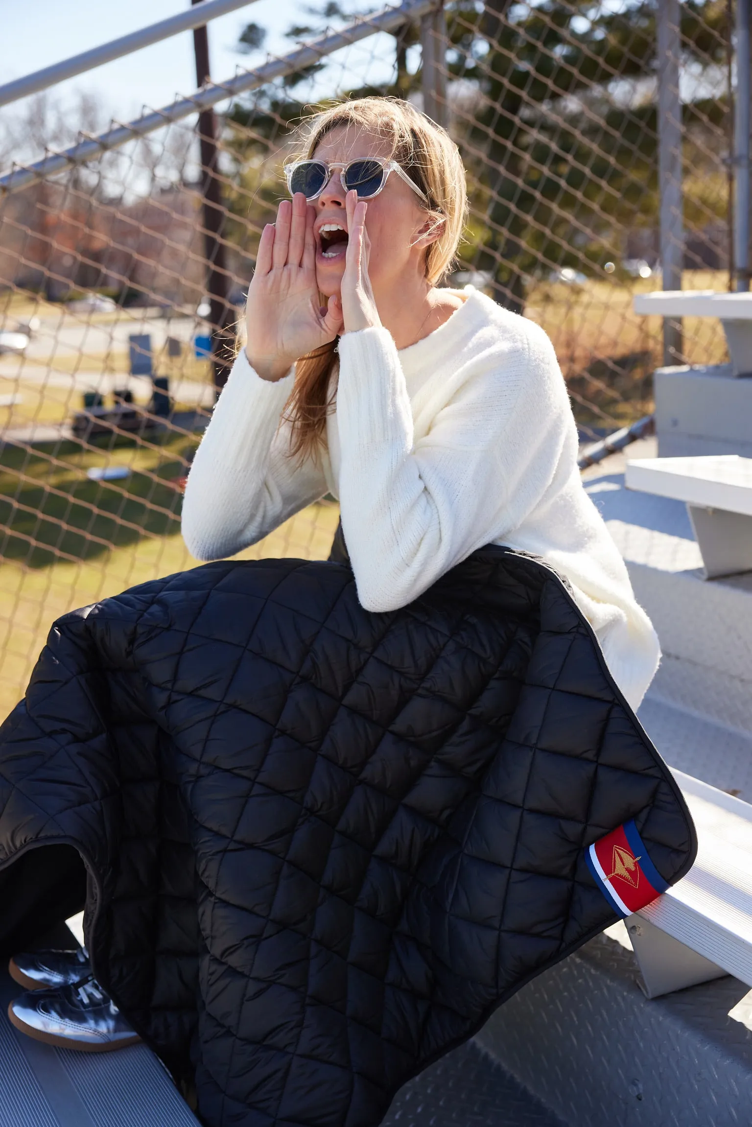 Iowa State University Black Puffer Blanket sold by Pretty Rugged Gear product image thumbnail 2