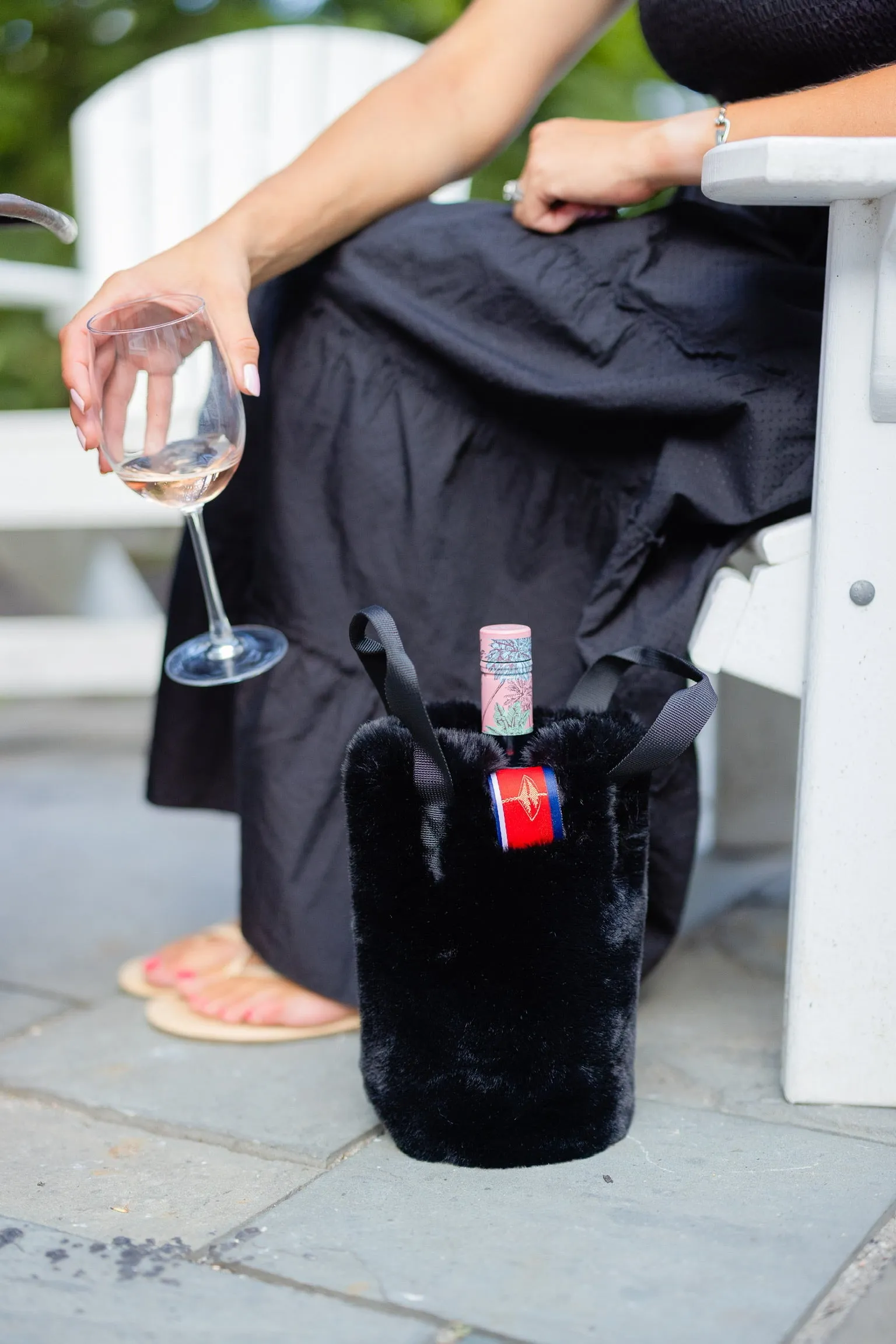 Bundle of 4 Faux Fur Wine Tote sold by Pretty Rugged product image thumbnail 4