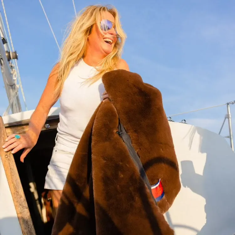 The Chocolate Brown Outdoor Blanket sold by Pretty Rugged Gear