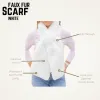 White Faux Fur Scarf sold by Pretty Rugged Gear