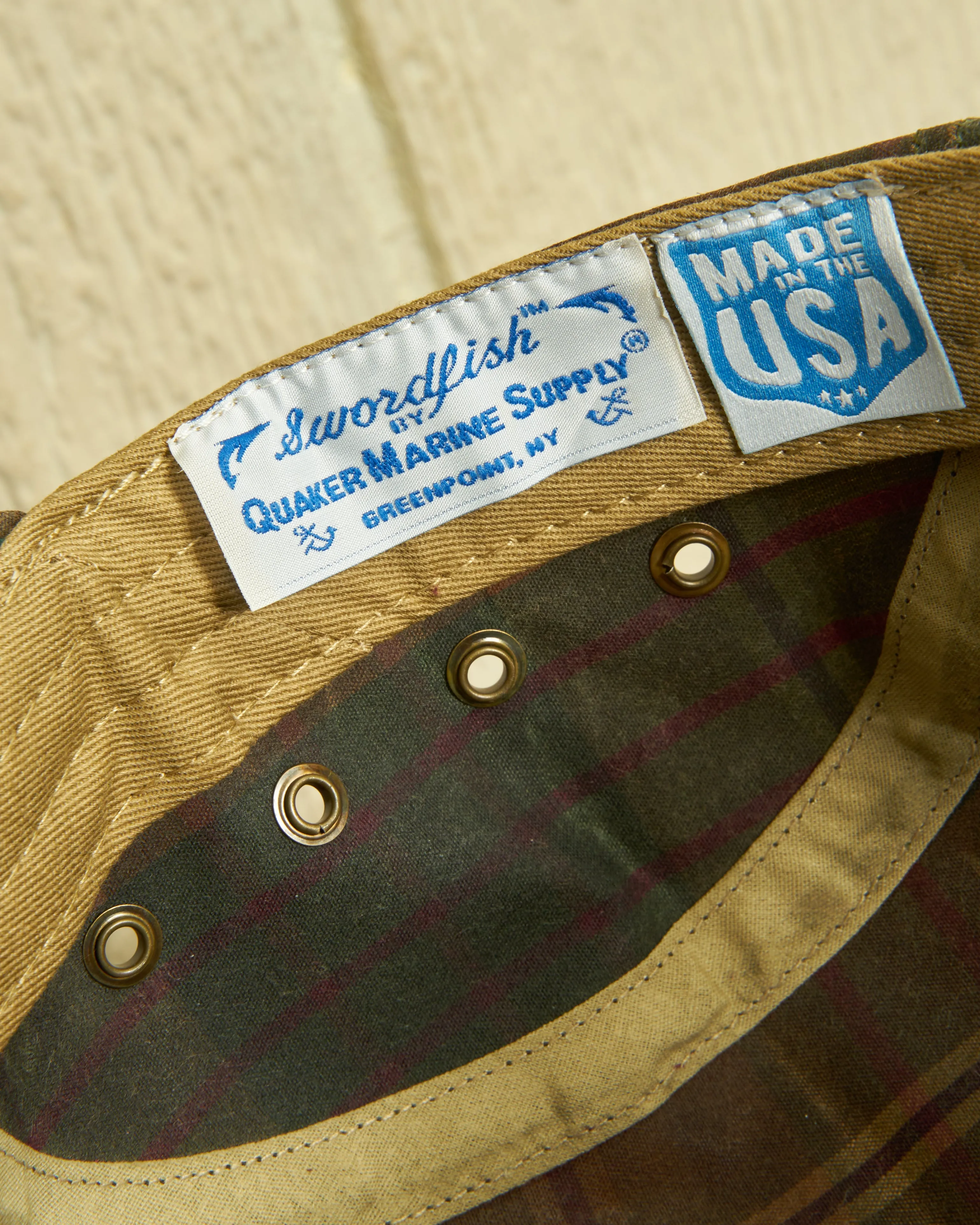 Swordfish in Autumn Plaid Waxed Canvas sold by Quaker Marine Supply product image thumbnail 3