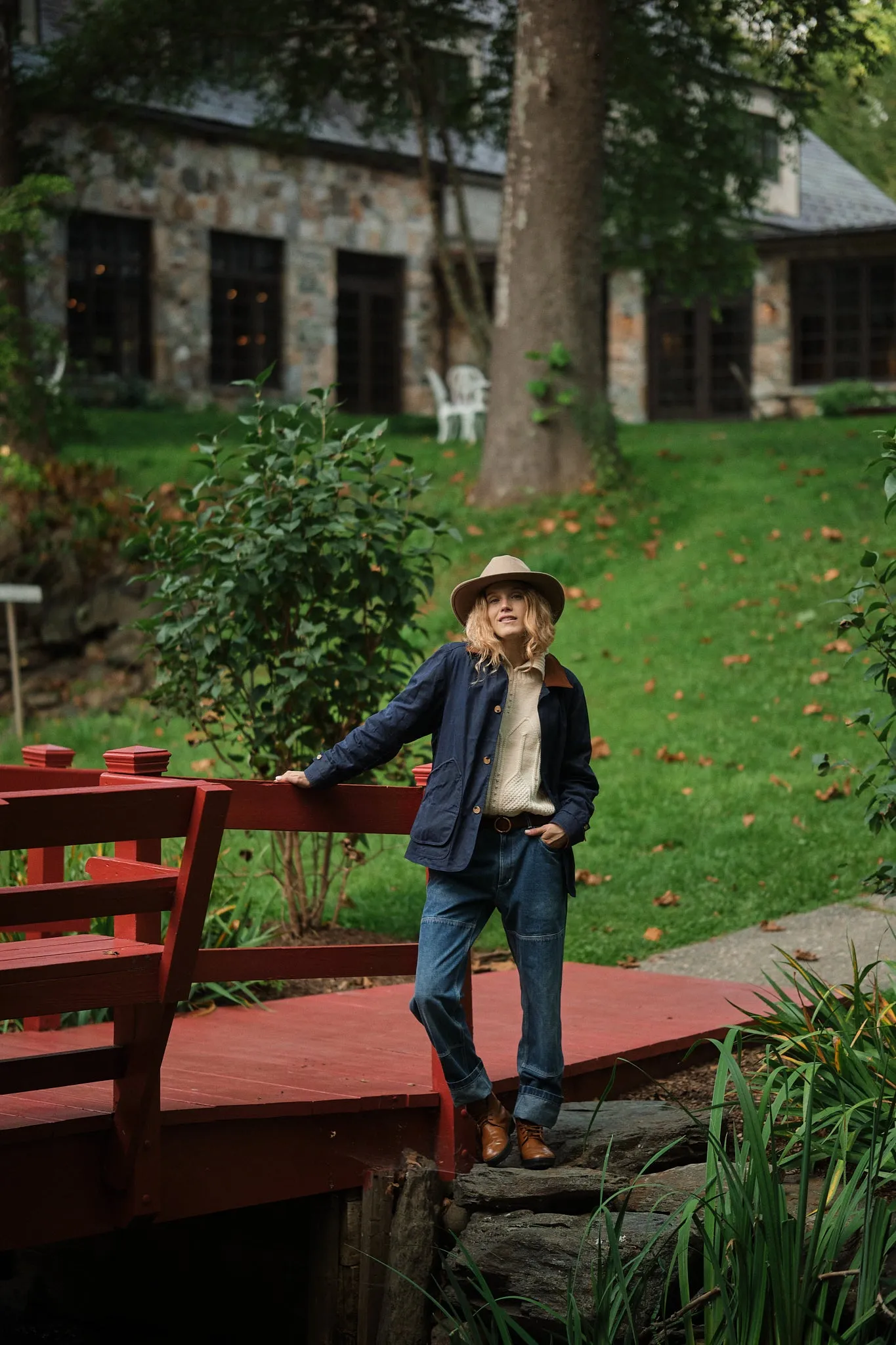 Gamekeeper Jacket in Navy Waxed Canvas sold by Quaker Marine Supply product image thumbnail 3