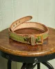 Guatemalan Whip Stitched Belt in Olive sold by Quaker Marine Supply