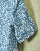Beach Coverup in Atlantic Blue Paisley Linen sold by Quaker Marine Supply