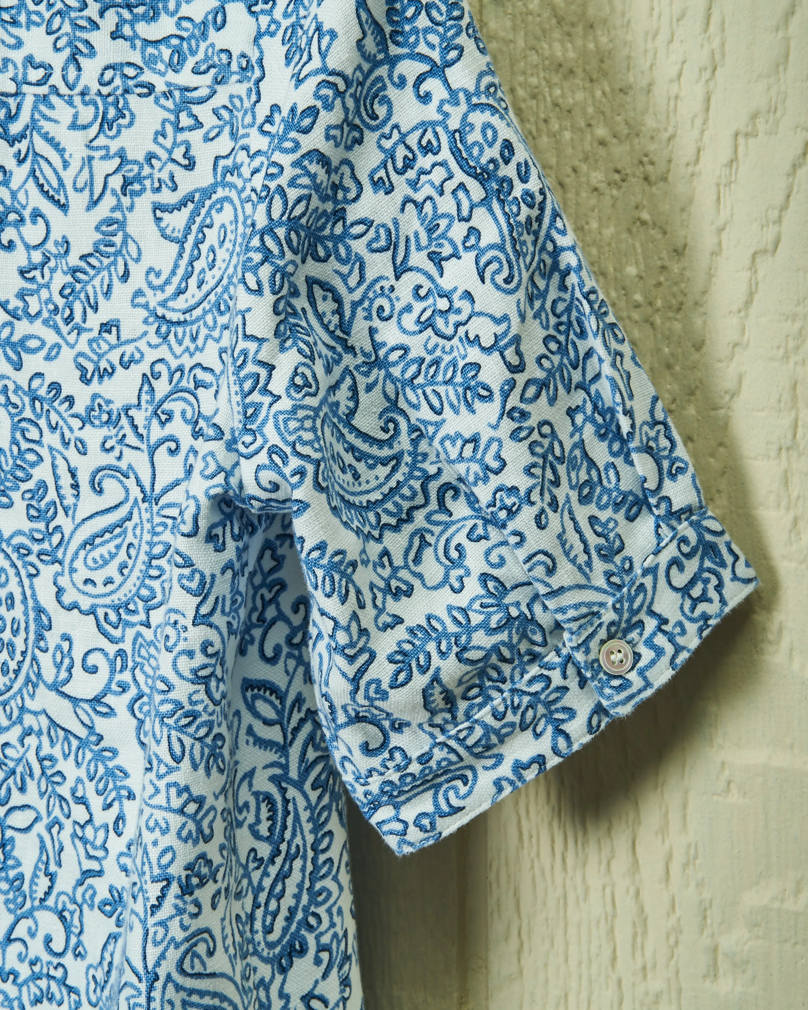 Beach Coverup in Atlantic Blue Paisley Linen sold by Quaker Marine Supply product image thumbnail 4