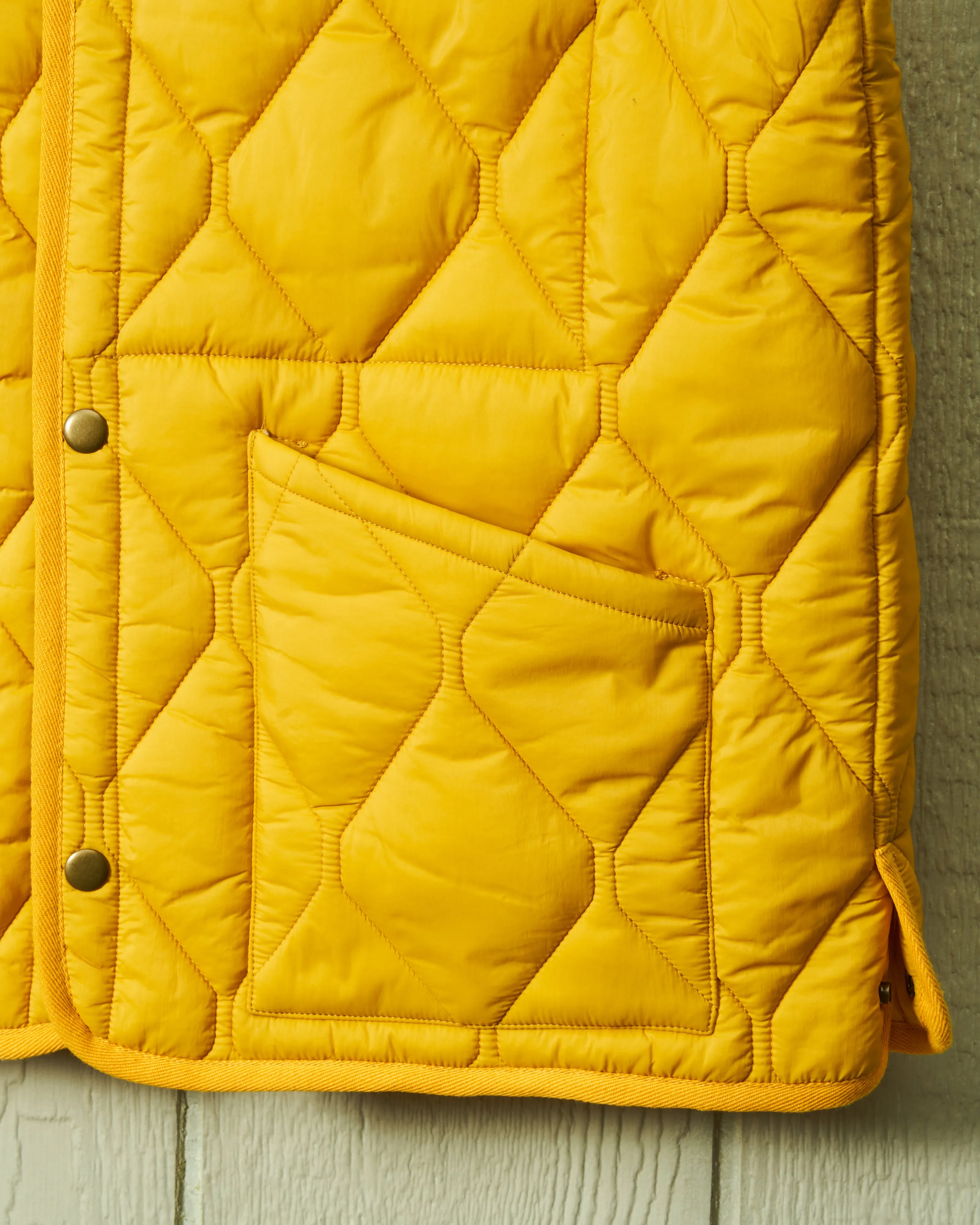 Quilted Vest in Yellow sold by Quaker Marine Supply product image thumbnail 4