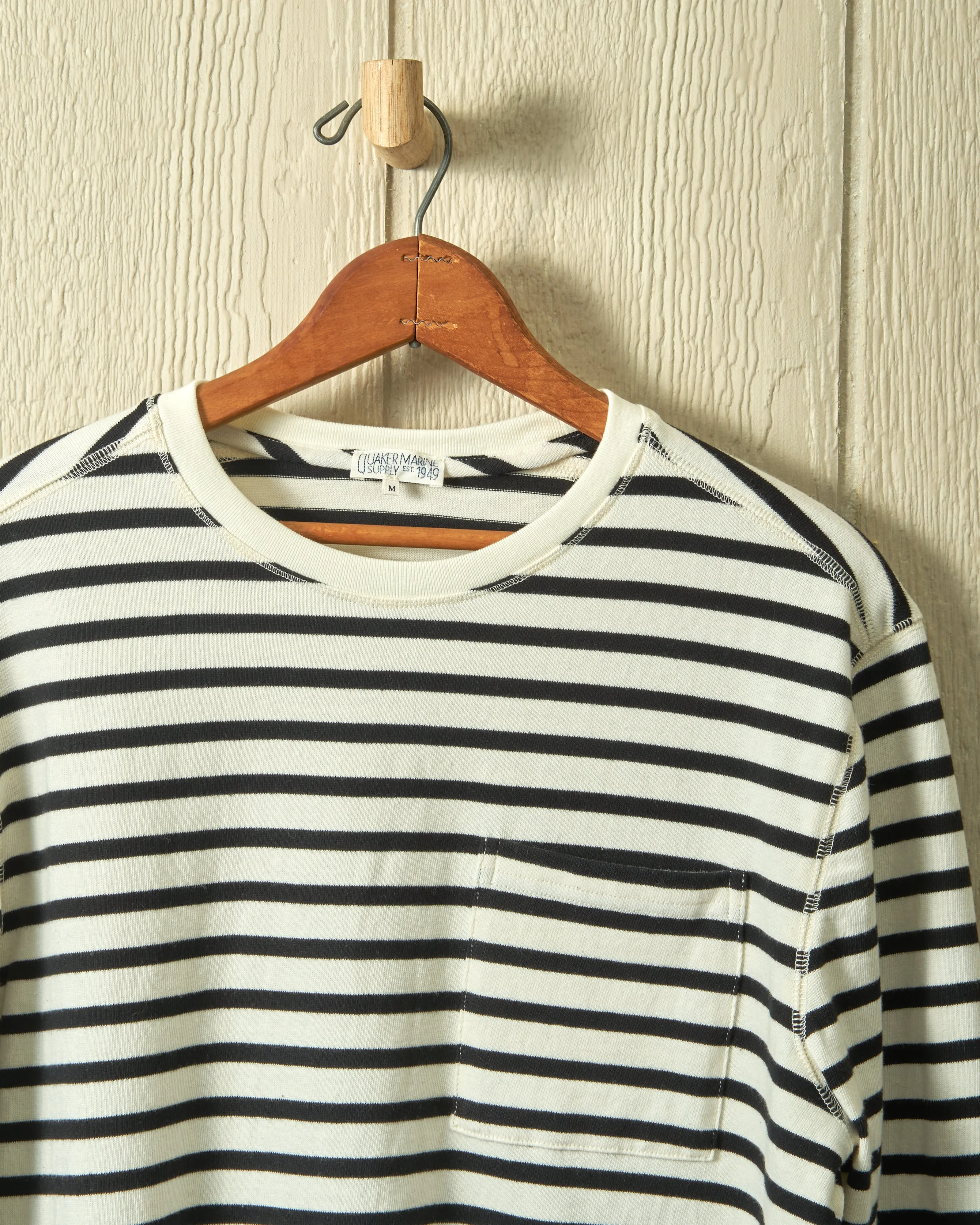 Mariner Knit Shirt in Black/Cream sold by Quaker Marine Supply product image thumbnail 2