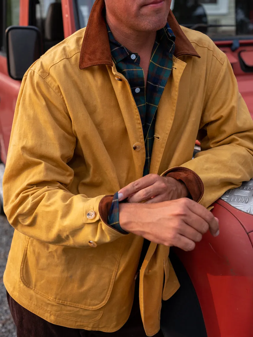 Gamekeeper Jacket in Goldenrod Waxed Canvas sold by Quaker Marine Supply product image thumbnail 2