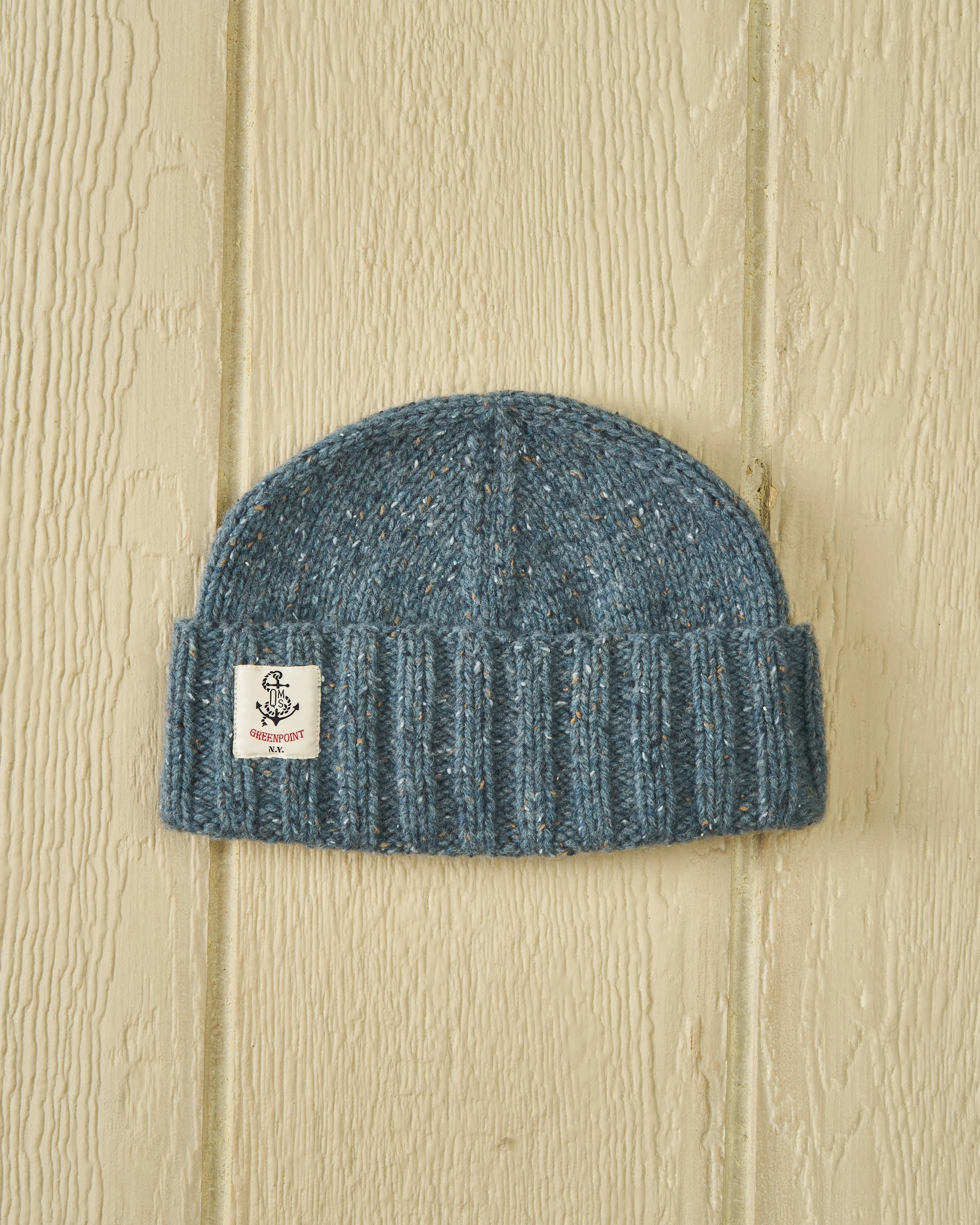 Inverness Watch Cap in Coastal Blue Lambswool sold by Quaker Marine Supply