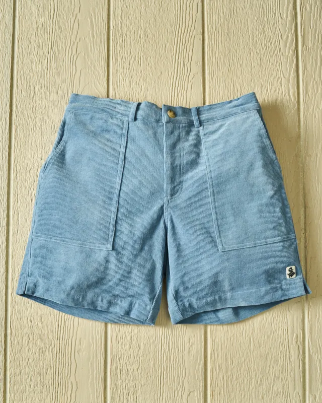 Ventura Short in Atlantic Blue Corduroy sold by Quaker Marine Supply