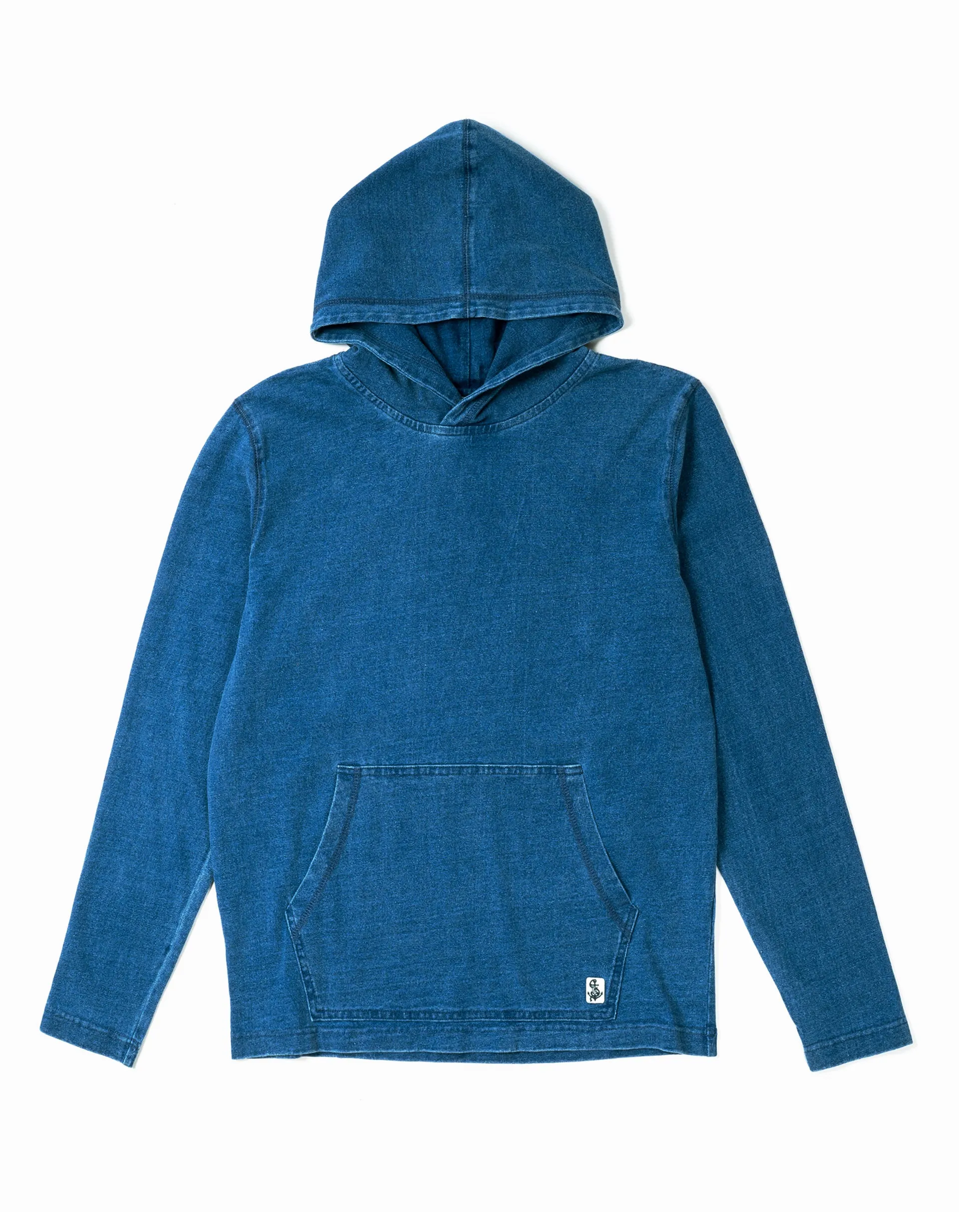 Nantucket Wharf Hoodie in Washed Indigo sold by Quaker Marine Supply product image thumbnail 3