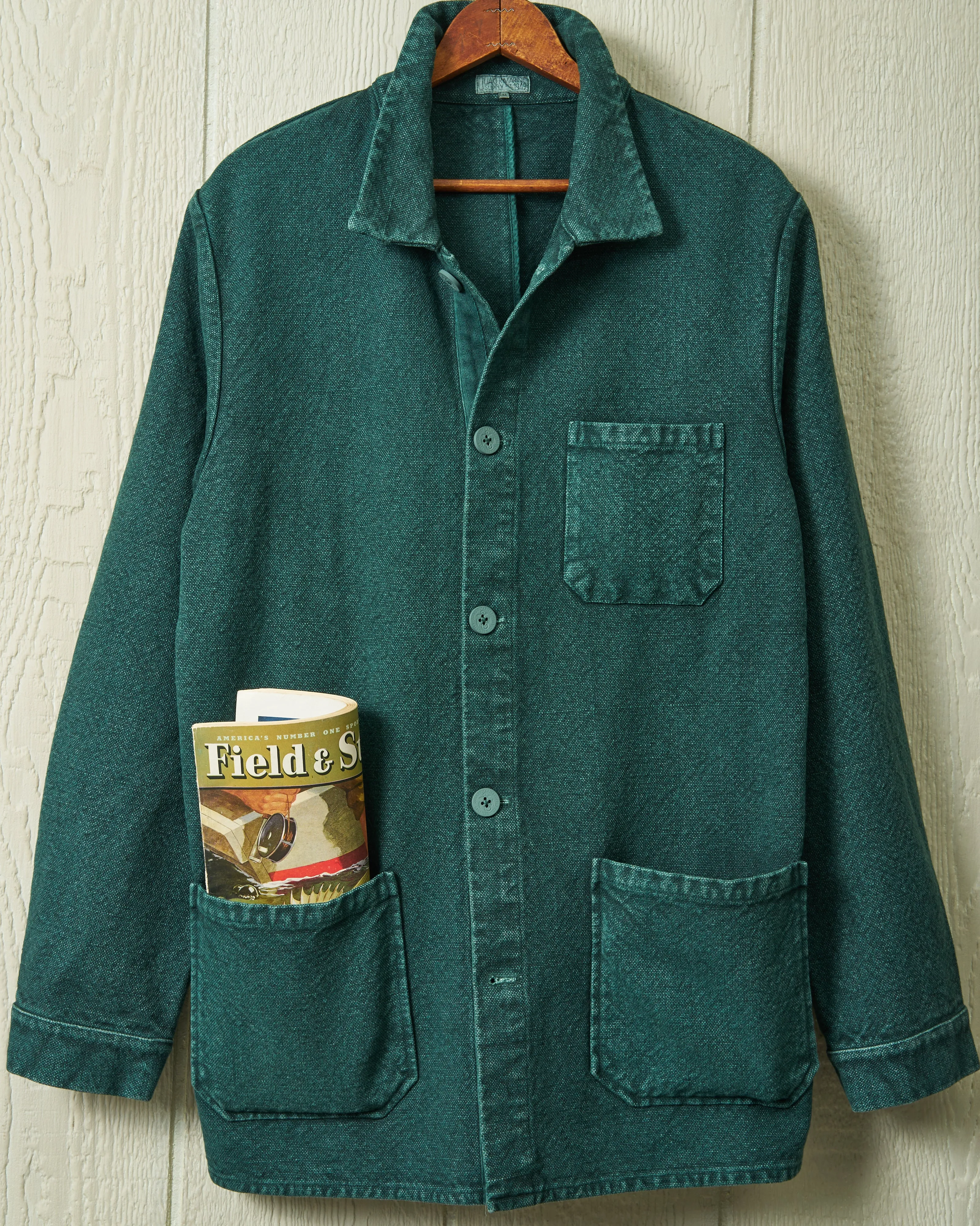French Workman’s Jacket in Spruce sold by Quaker Marine Supply product image thumbnail 3
