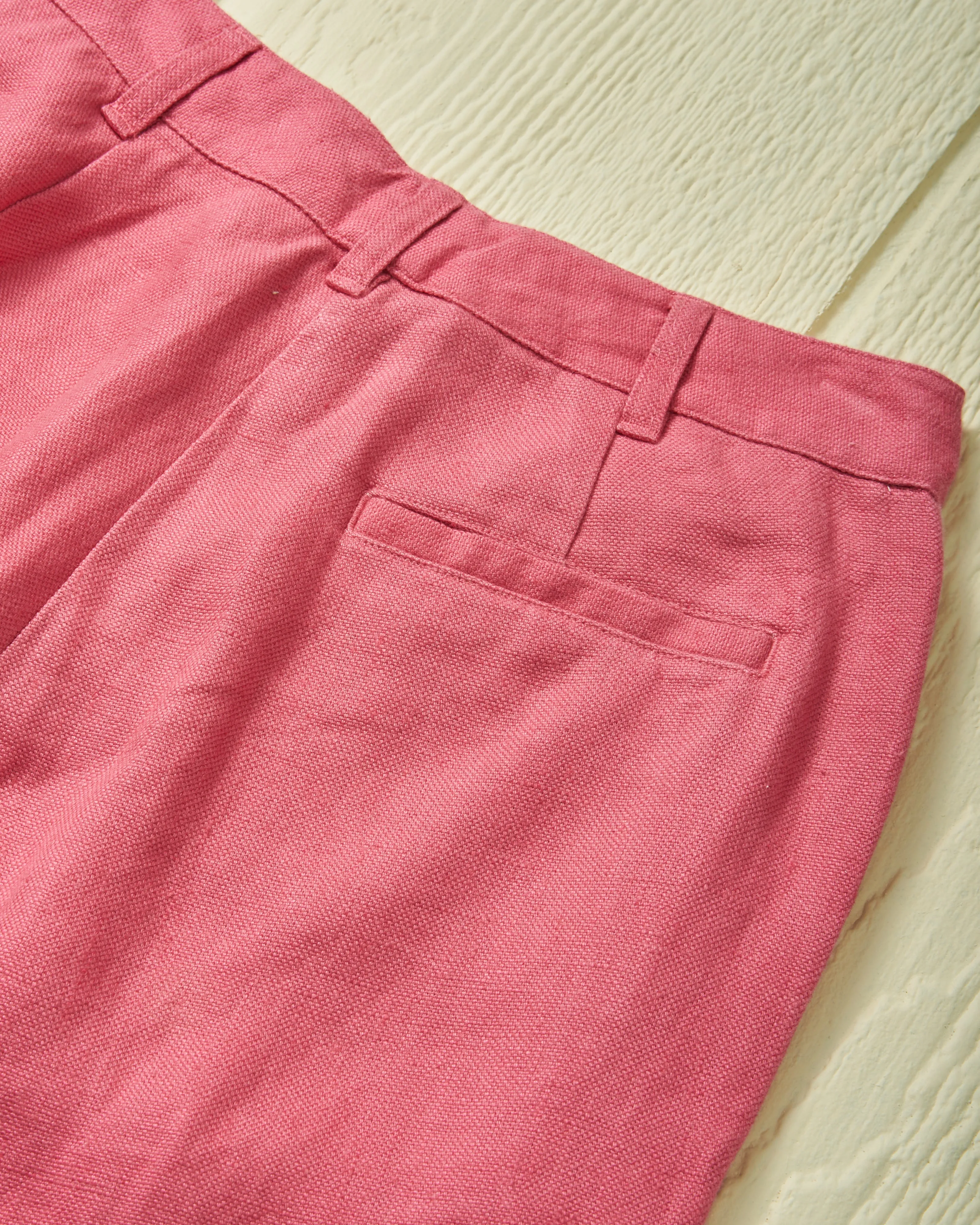 Women's Relaxed Linen Pant in Raspberry sold by Quaker Marine Supply product image thumbnail 2