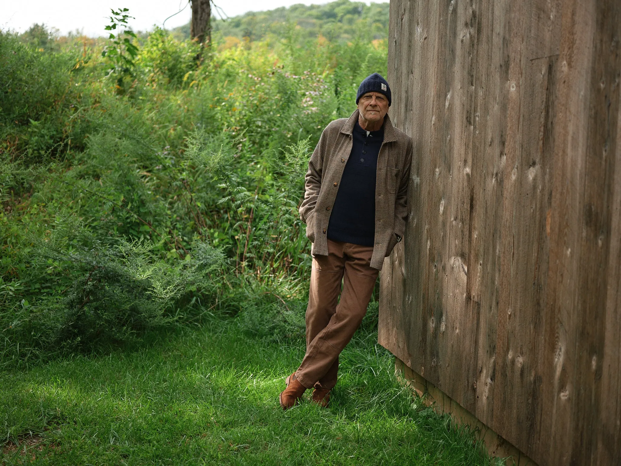 Wool French Workman’s Jacket in Glen Plaid sold by Quaker Marine Supply product image thumbnail 4