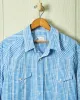 Western Sea-Washed Shirt in Blue Glen Plaid sold by Quaker Marine Supply
