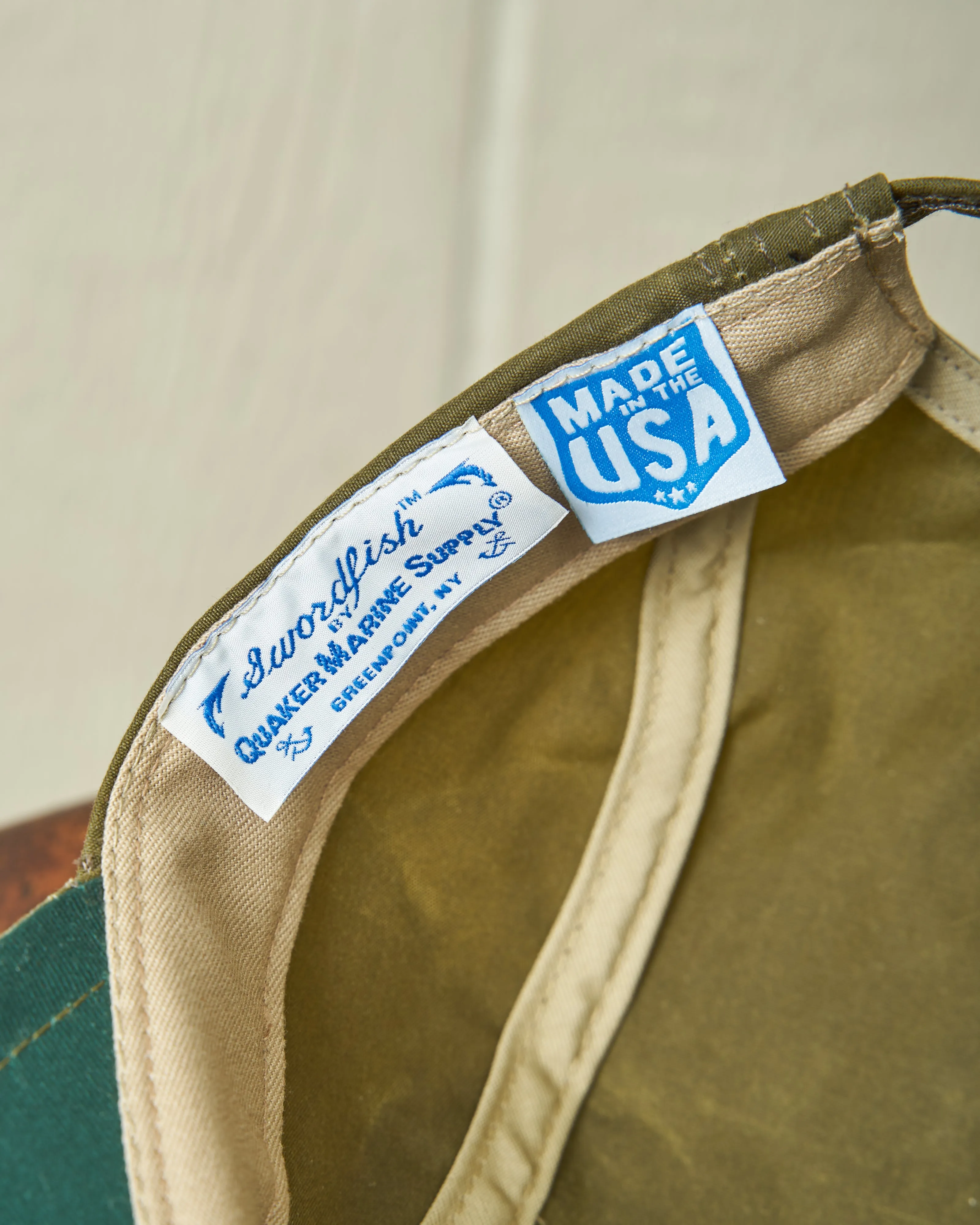 Swordfish in Olive Waxed Canvas sold by Quaker Marine Supply product image thumbnail 4