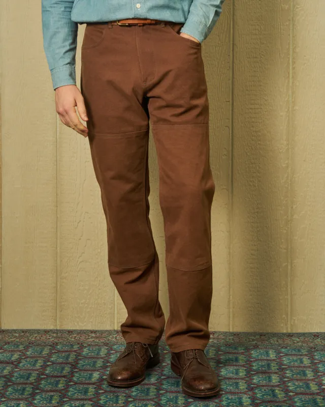 Double Knee Pant in Hickory sold by Quaker Marine Supply