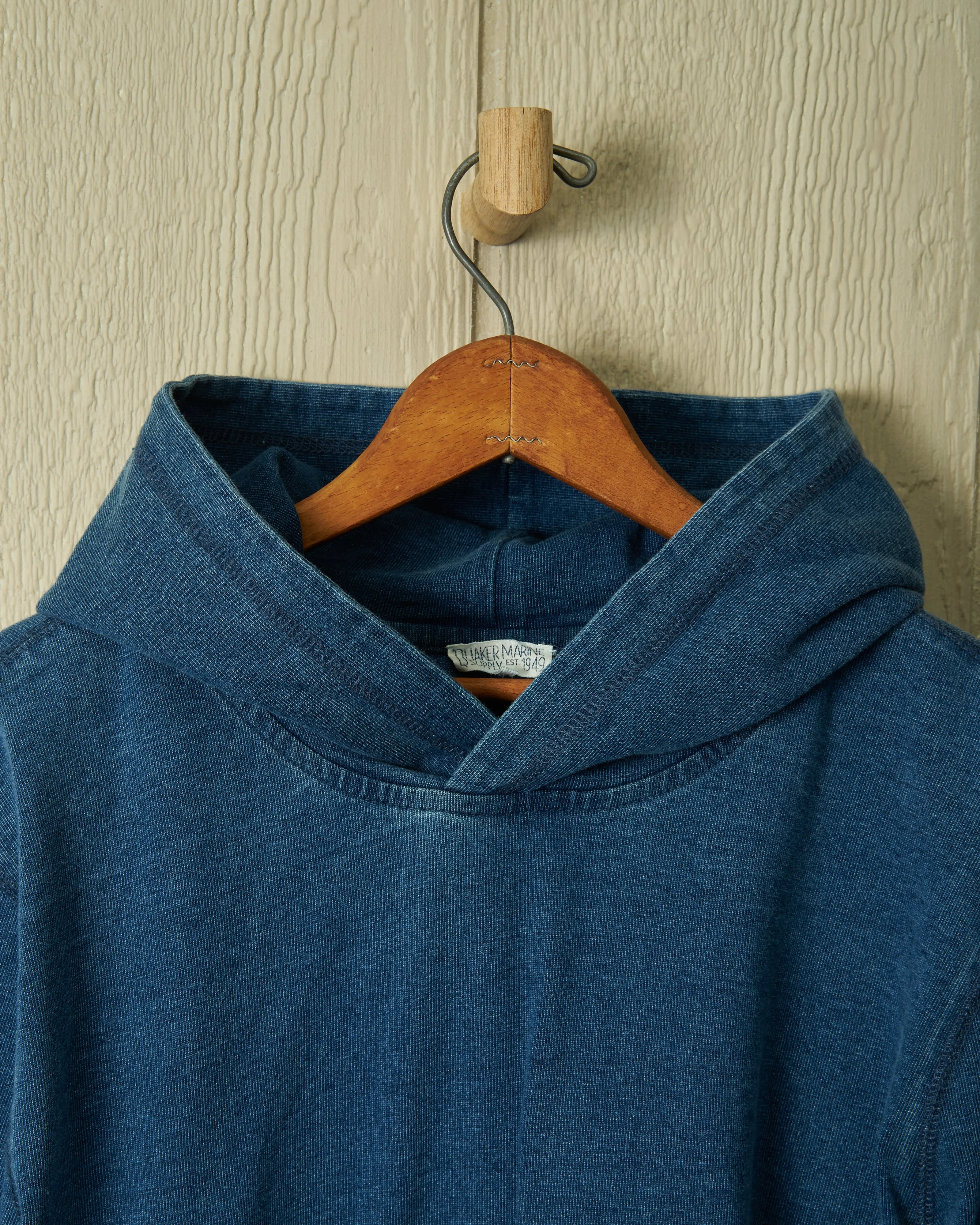 Wharf Hoodie in Washed Indigo sold by Quaker Marine Supply product image thumbnail 3