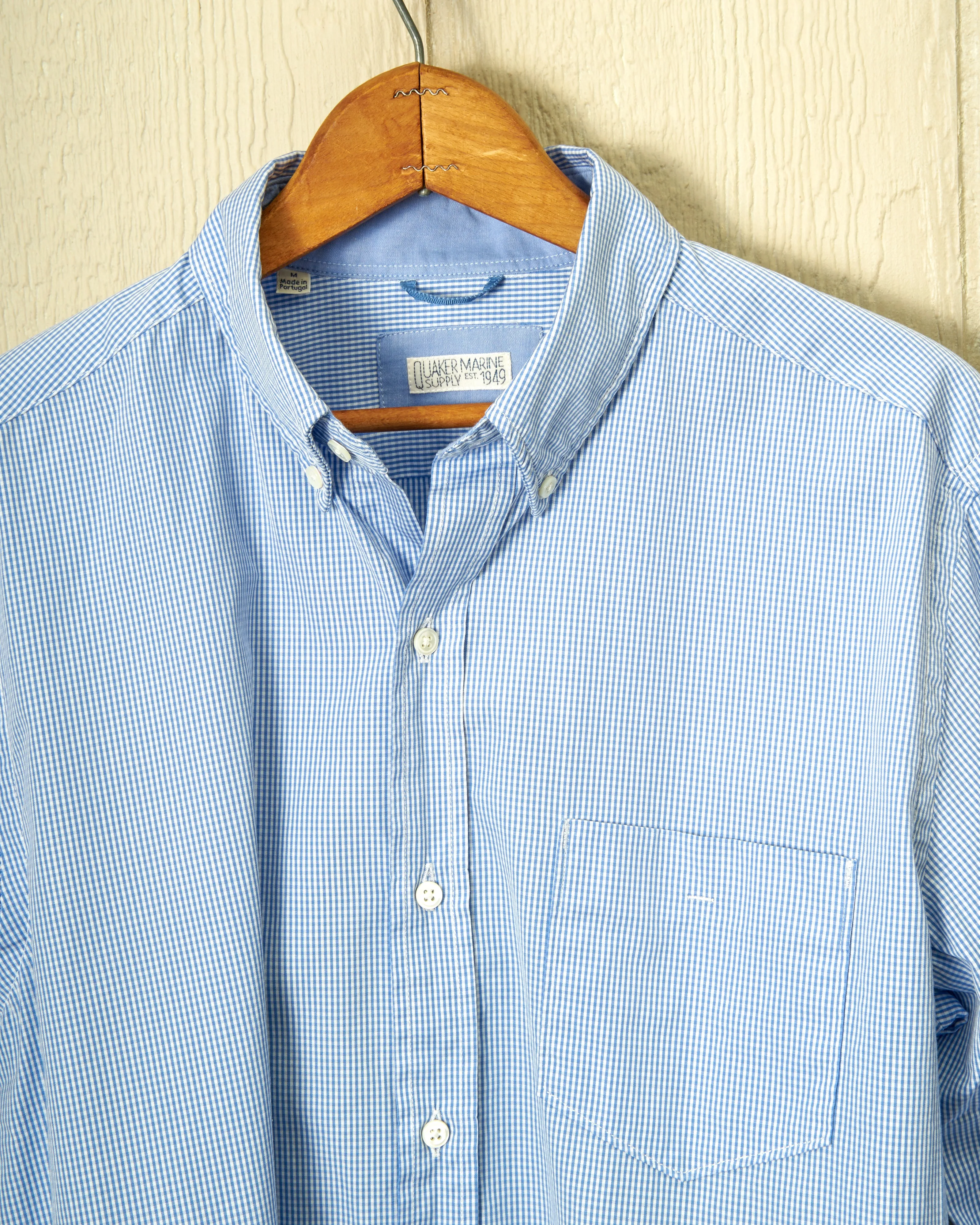 Sea-Washed Shirt in Blue Gingham sold by Quaker Marine Supply product image thumbnail 2