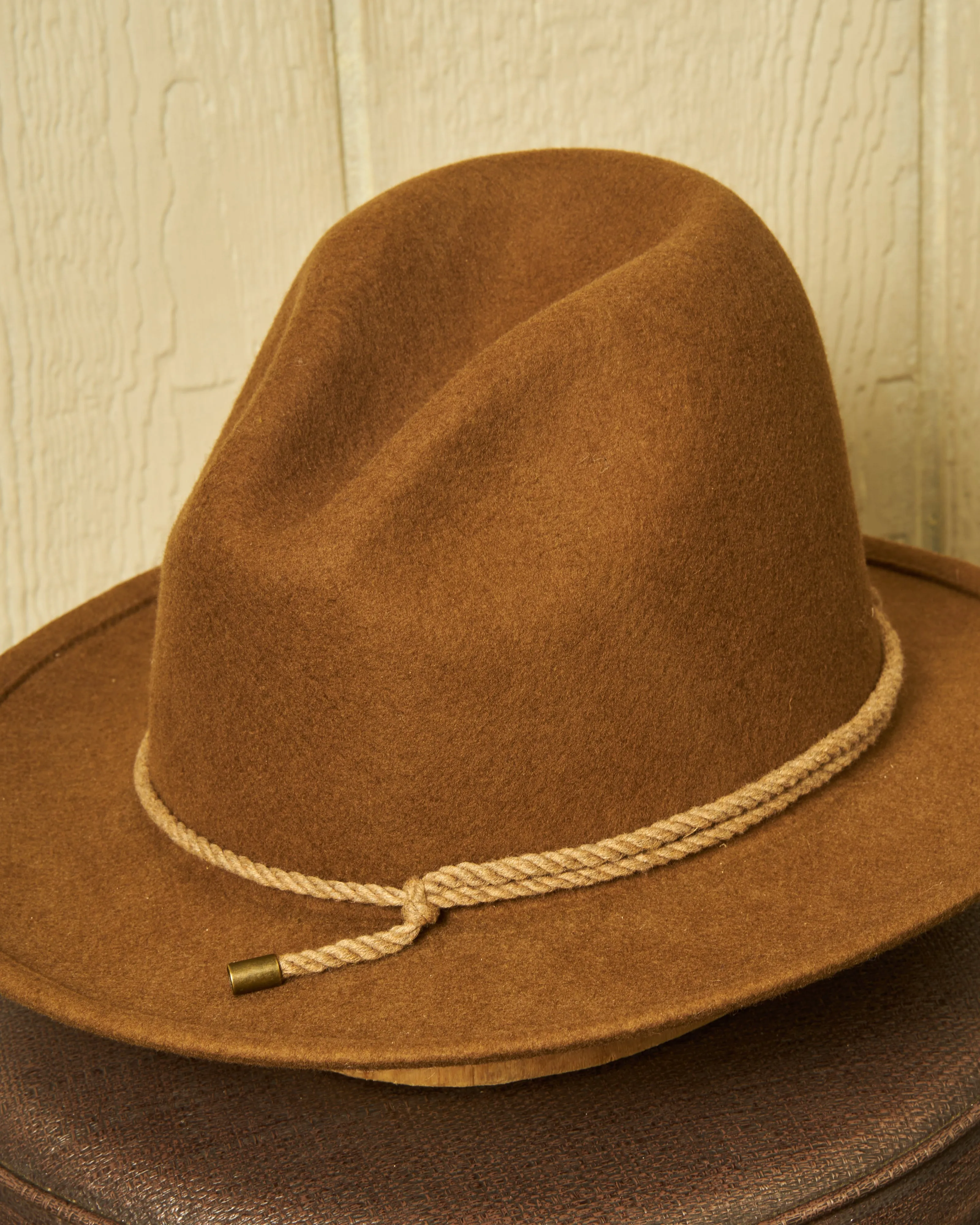 Bluffton Wool Felt Hat in Pecan sold by Quaker Marine Supply product image thumbnail 4