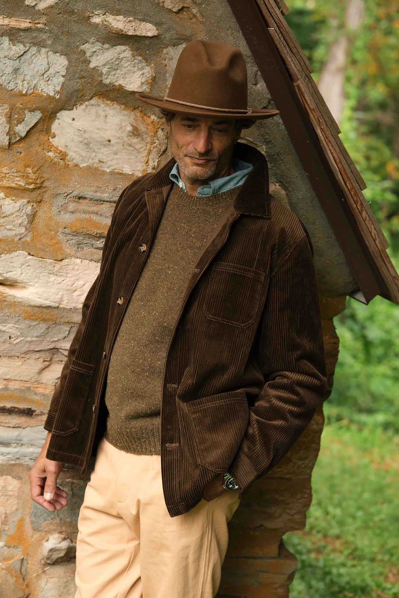 Bluffton Wool Felt Hat in Pecan sold by Quaker Marine Supply product image thumbnail 3