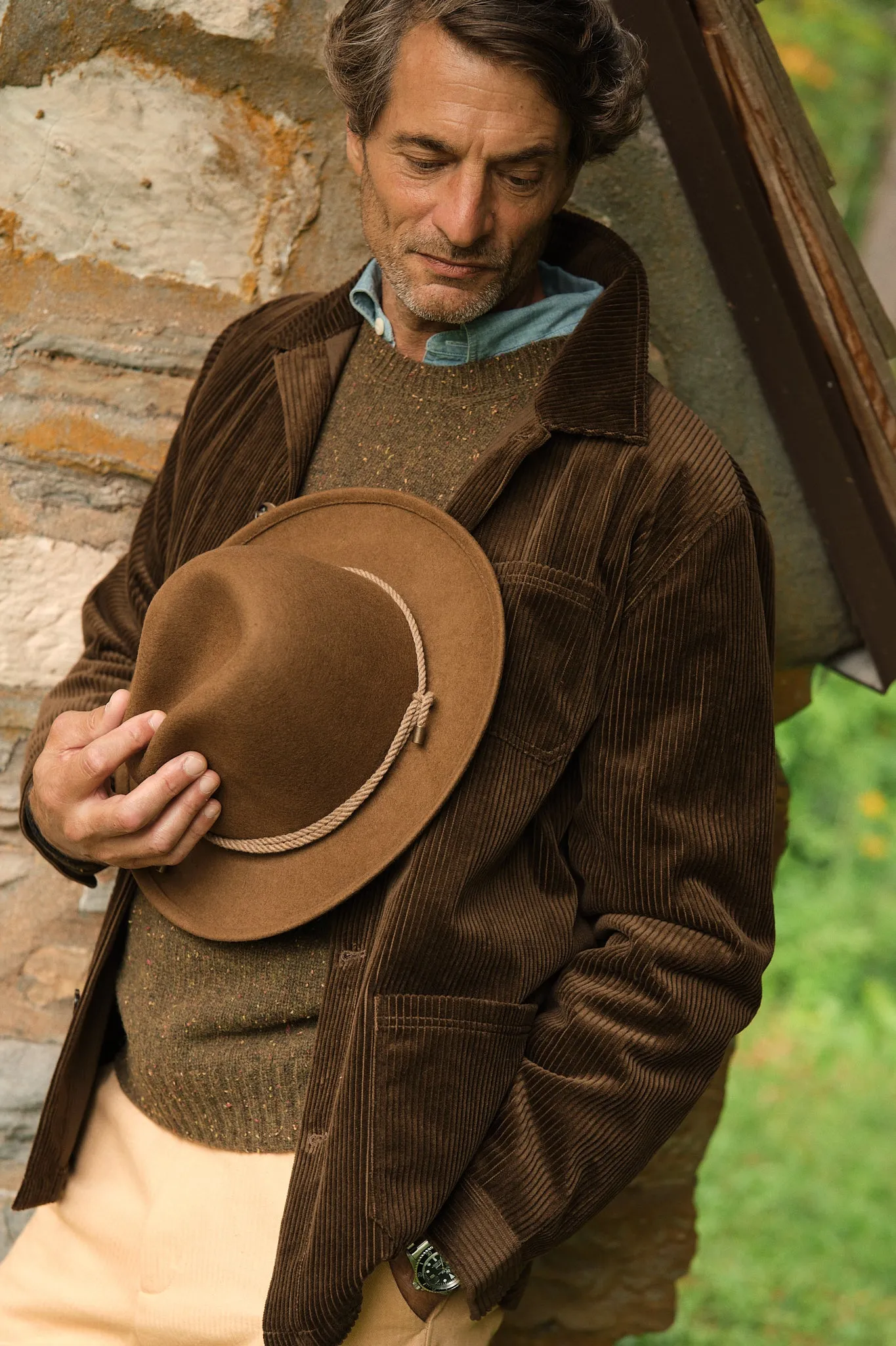 Bluffton Wool Felt Hat in Pecan sold by Quaker Marine Supply product image thumbnail 2