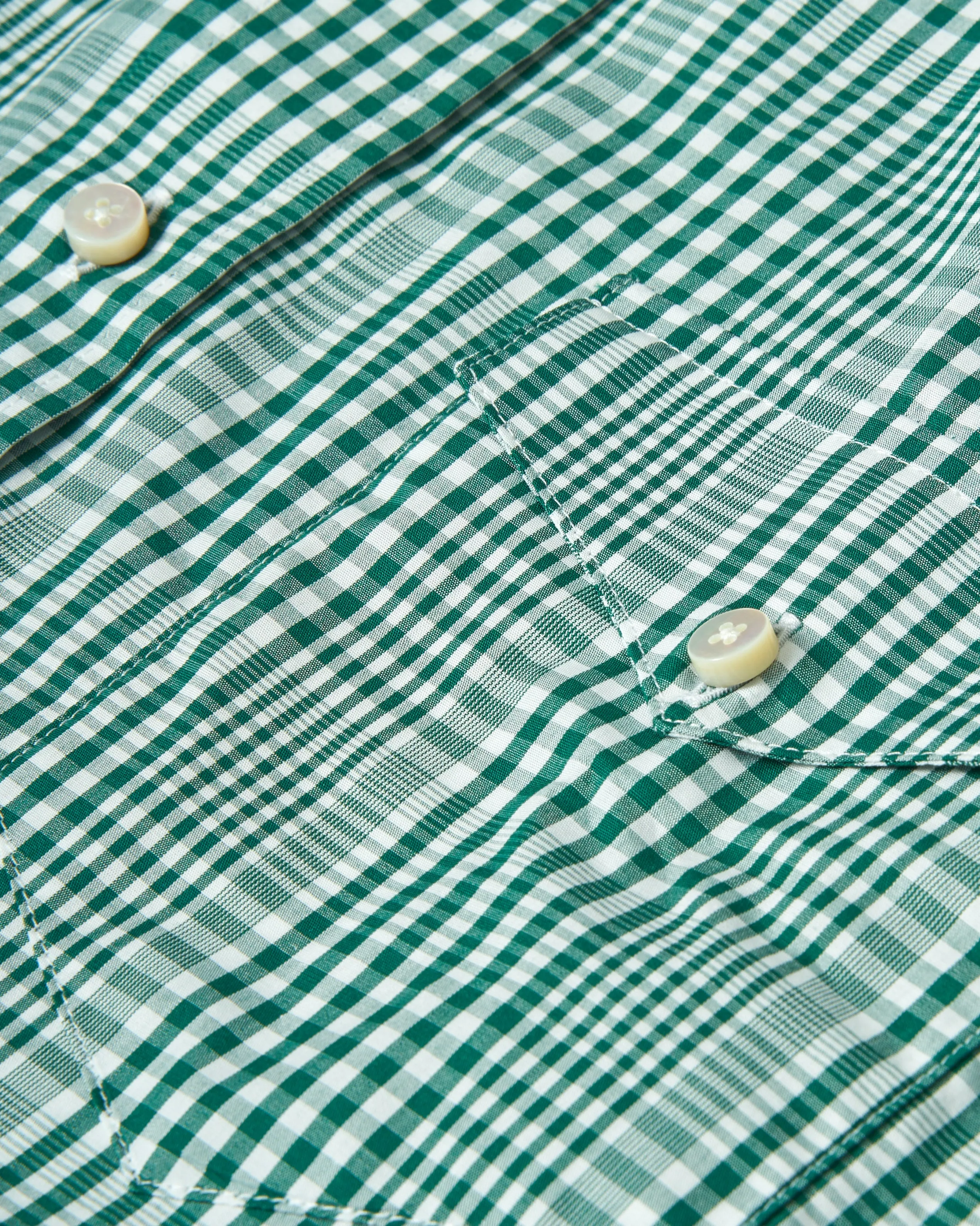 Western Sea-Washed Shirt in Green Glen Plaid sold by Quaker Marine Supply product image thumbnail 3