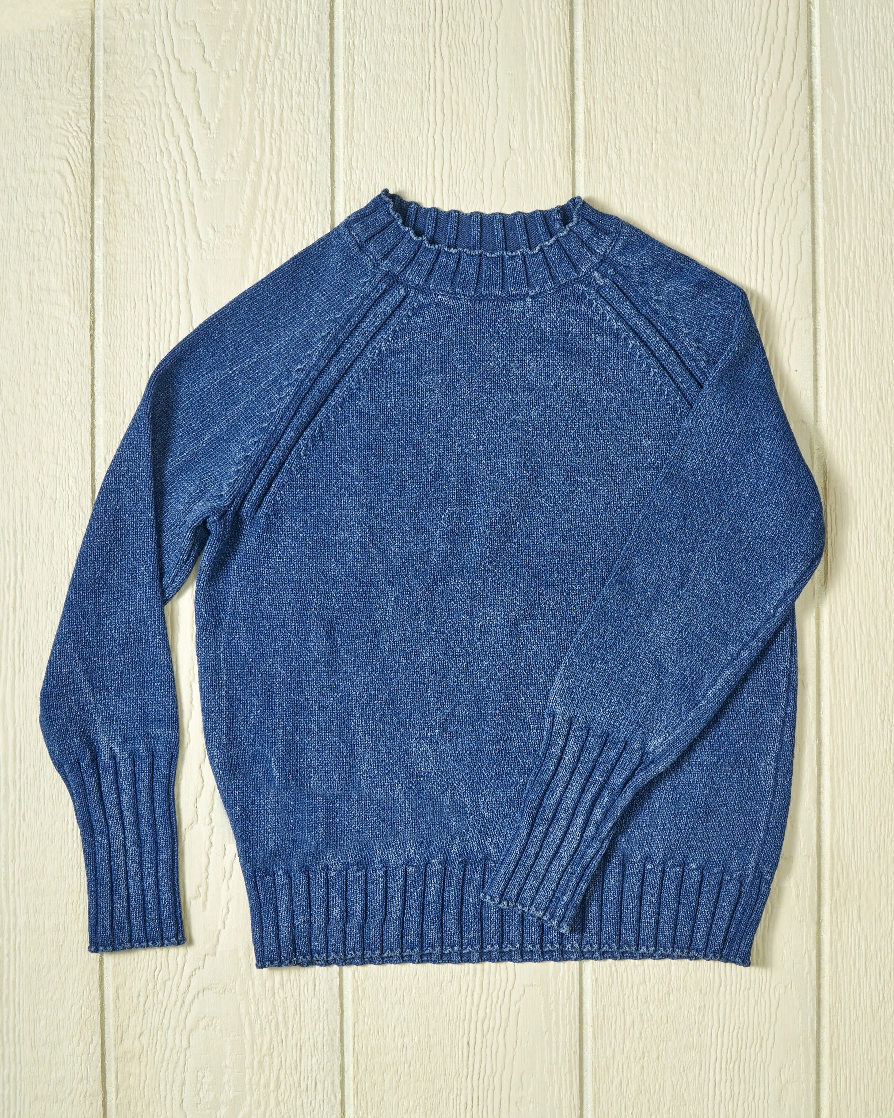 Deep Sea Quaker Crewneck Sweater in Indigo sold by Quaker Marine Supply