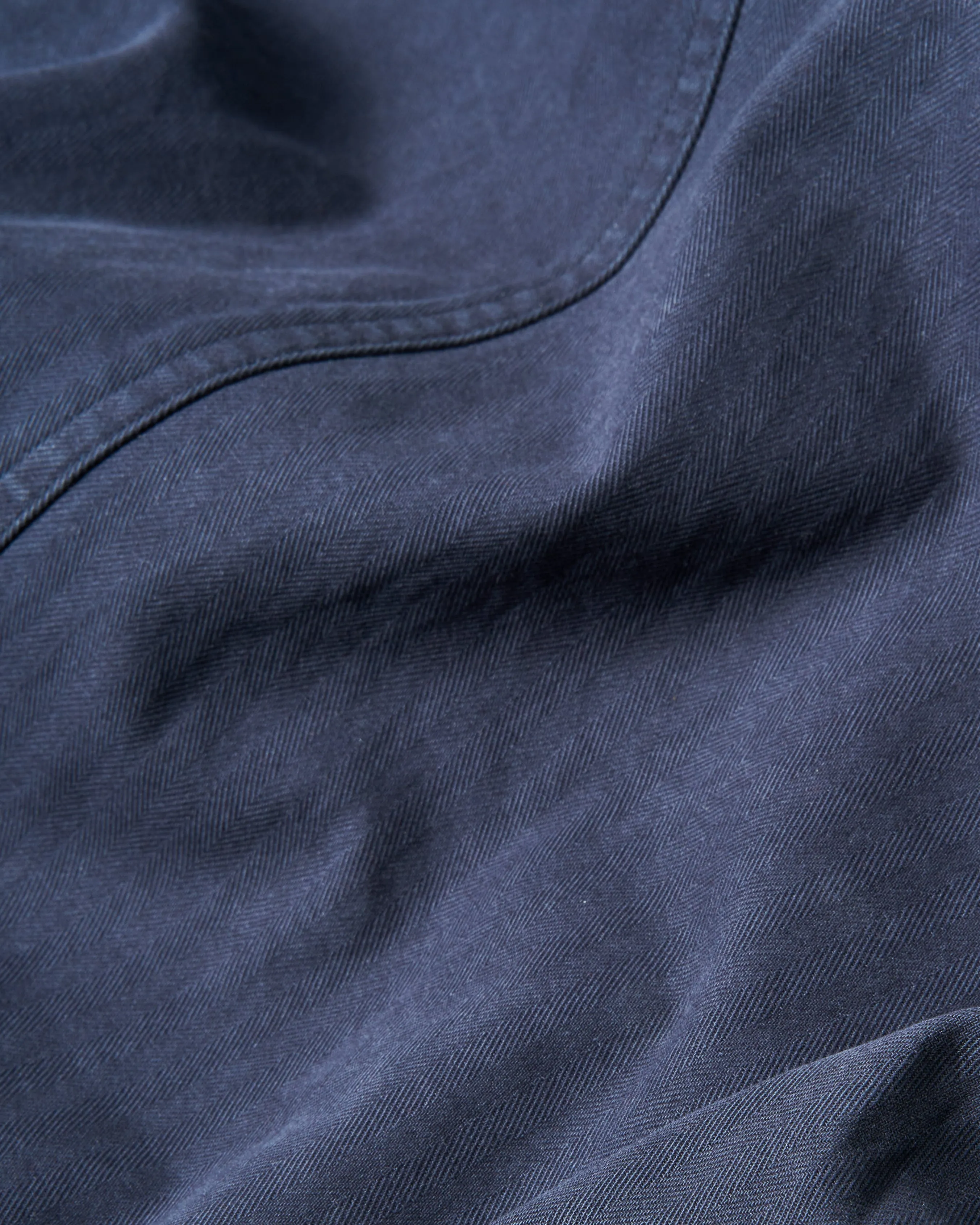 French Workman’s Jacket in Navy Herringbone sold by Quaker Marine Supply product image thumbnail 5