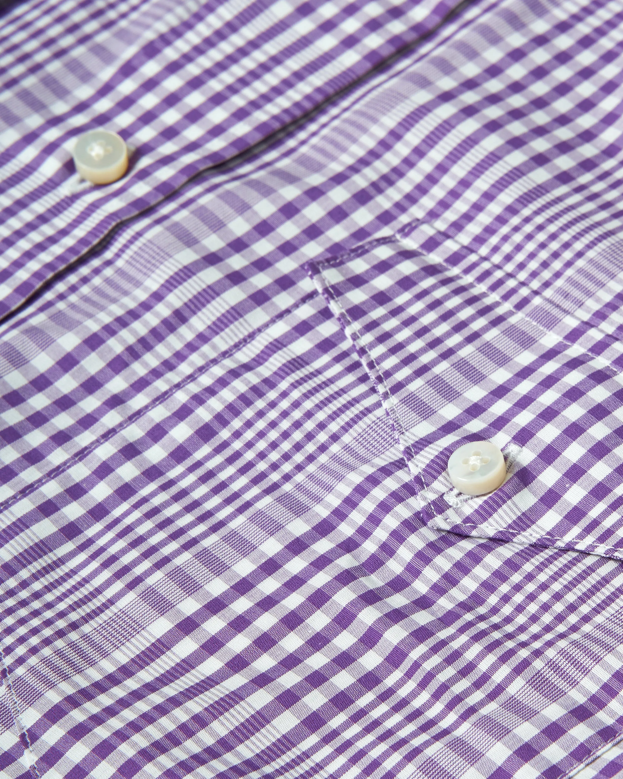 Western Sea-Washed Shirt in Purple Glen Plaid sold by Quaker Marine Supply product image thumbnail 3