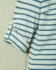 Avalon Indigo Knit Top in White/Navy Stripe sold by Quaker Marine Supply