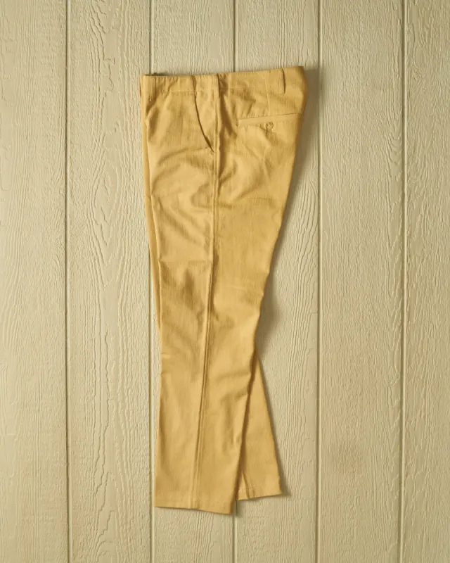 Camden Pant in Khaki Herringbone Twill sold by Quaker Marine Supply