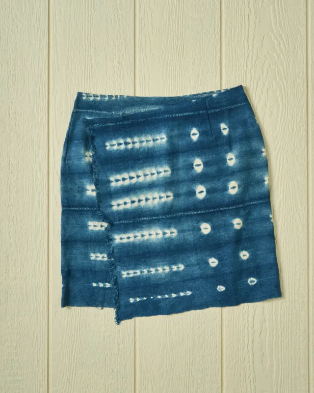 Sarong in Indigo Mud Cloth sold by Quaker Marine Supply