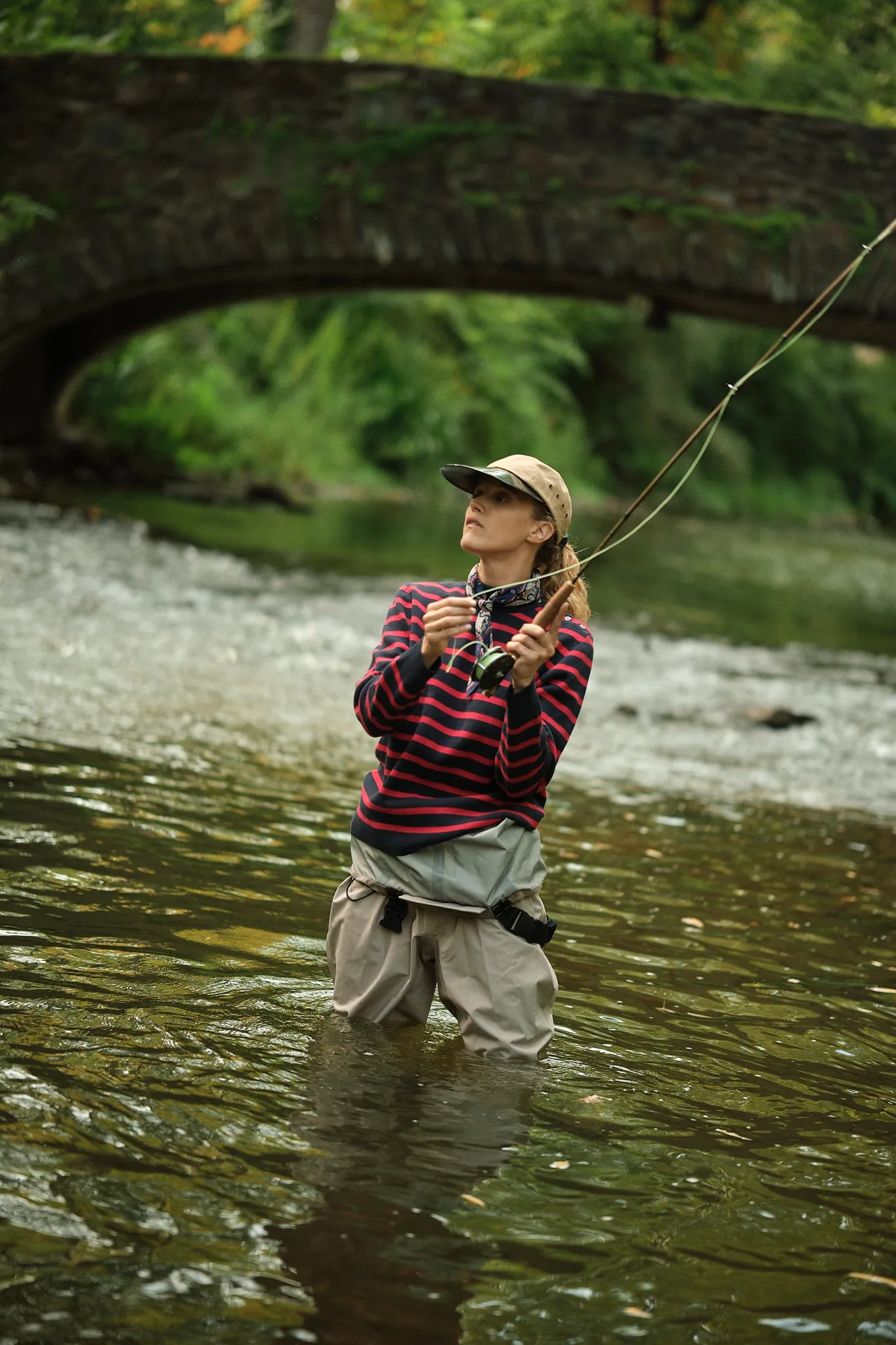 Bateau Sweater in Navy/Red Stripe sold by Quaker Marine Supply product image thumbnail 2