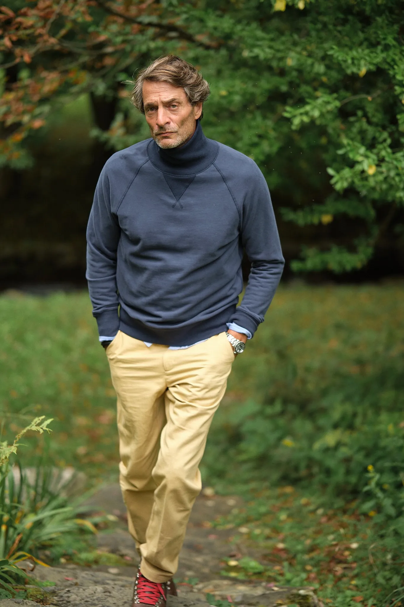 Submariner Turtleneck Sweatshirt in Navy sold by Quaker Marine Supply product image thumbnail 2