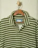 Acadia Polo in Olive/Cream Loopback Terry sold by Quaker Marine Supply