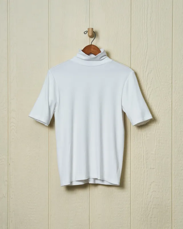 Chelsea Ribbed Knit Top in White sold by Quaker Marine Supply